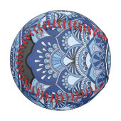 Balle De Baseball Mandela Flower Blue (Devant Gauche)