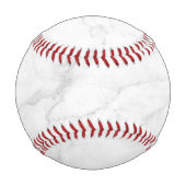 Balle De Baseball Marbre Blanc (Dos)
