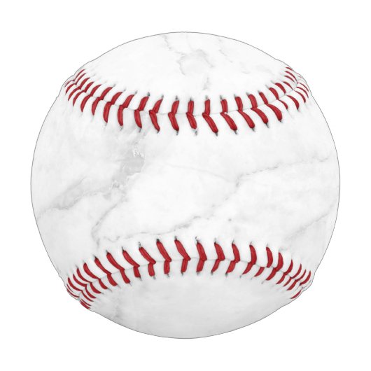 Balle De Baseball Marbre Blanc (Devant)