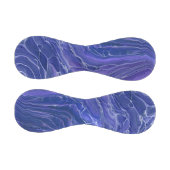 Balle De Baseball Marbre bleu lavande Acrylique Abstrait (Panneaux)