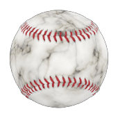 Balle De Baseball marbre noir et blanc finition pierre (Dos)