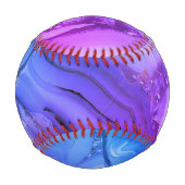 Balle De Baseball Marbre Violet Exotique  (Dos)