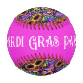 Balle De Baseball Mardi Gras (Dos)