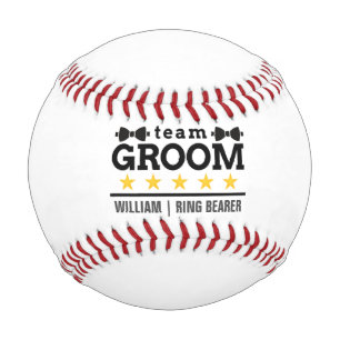 Balle De Baseball Mariage personnalisé Team Groom