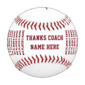 Balle De Baseball Maroon Custom Photo Baseball, pour entraîneurs, jo (Dos)