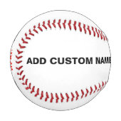 BALLE DE BASEBALL MARQUE BLANCHE MODERNE ET PERSONNALISABLE VÉRIFIÉE (Devant Gauche)
