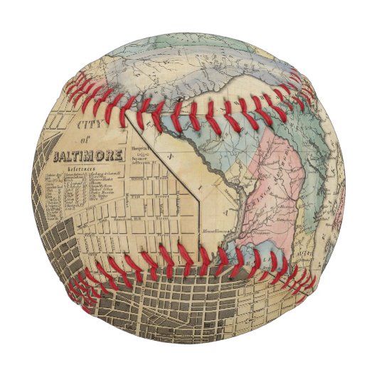 Balle De Baseball Maryland 8 (Devant)