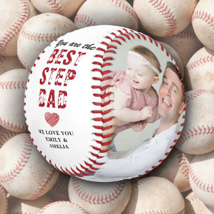 Balle De Baseball Meilleur Beau-père Fête des Pères 2 Collage de Pho