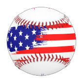 Balle De Baseball Meilleur drapeau de couleur solide USA Baseball (Dos)