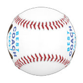 Balle De Baseball Meilleur entraîneur de l'équipe de basball personn (Dos)