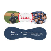 Balle De Baseball Meilleur entraîneur jamais rouge & bleu (Panneaux)