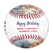 Balle De Baseball Meilleur Grand-Père | Photos et monographies d'ann (Dos)