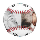 Balle De Baseball Meilleur message moderne DAD au monde (Devant)