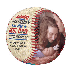 Balle De Baseball Meilleur papa dans le monde Photos de la famille R
