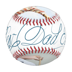 Balle De Baseball Meilleur papa de tous les temps. Style écriture ma