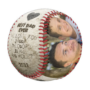 Balle De Baseball Meilleur Papa do-it-yourself Personnalisé 2 Photo
