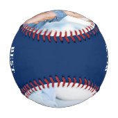 Balle De Baseball Meilleur papa Ever 2 photo bleu (Dos)