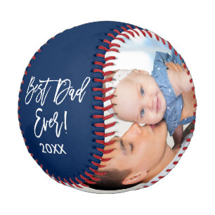 Balle De Baseball Meilleur Papa Jamais Année 2 Bracelet photo Scrip