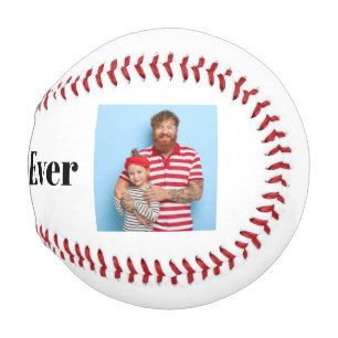 Balle De Baseball Meilleur papa jamais Cadeau personnalisé avec phot