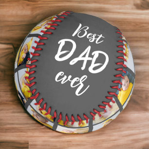 Balle De Baseball Meilleur papa jamais personnalisé Collage photo et