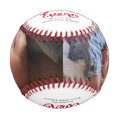 Balle De Baseball Meilleur papa jamais photo (Devant)