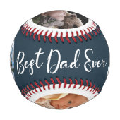 Balle De Baseball Meilleur Papa Jamais Photo Collage Baseball (Devant)