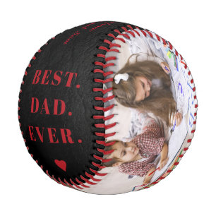 Balle De Baseball Meilleur papa jamais photo collage Happy Fête des