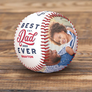 Balle De Baseball Meilleur papa jamais Photos et monogrammes de Fê