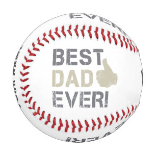 Balle De Baseball Meilleur papa jamais pour la Fête des pères Vintag
