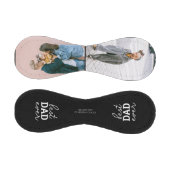 Balle De Baseball Meilleur Papa Jamais Script Photo manuscrite Noir (Panneaux)