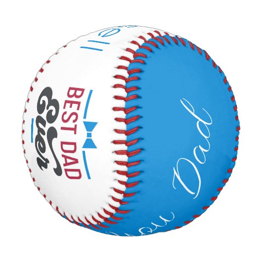 Balle De Baseball Meilleur Père Jamais Nous Vous Aimons Papa (Angle)