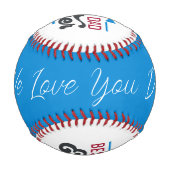 Balle De Baseball Meilleur Père Jamais Nous Vous Aimons Papa (Devant)