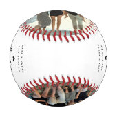 Balle De Baseball meilleur père jamais Script 2x photo (Devant)