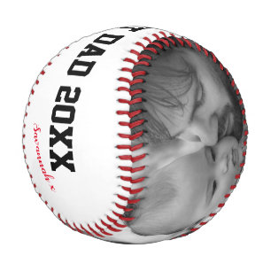 Balle De Baseball Meilleure Fête des pères papa du monde Photo perso