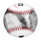 Balle De Baseball Meilleure Fête des pères papa du monde Photo perso (Devant)