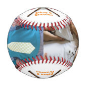 Balle De Baseball Meilleure Fête des pères photo pop jamais (Devant)