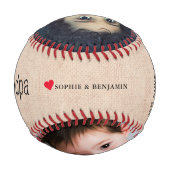 Balle De Baseball Meilleure photo de Grand-Père (Dos)