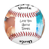 Balle De Baseball Meilleure photo d'oncle au monde (Devant)