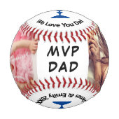 Balle De Baseball Meilleures photos de papa (Devant)