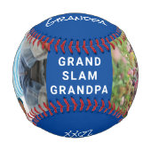Balle De Baseball Meilleures photos grand-père Bleu (Devant)