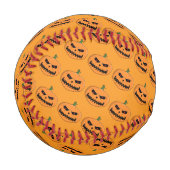 Balle De Baseball Menacer Jack O'Lantern Halloween (Devant Gauche)
