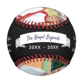 Balle De Baseball Merci Coach Appréciation Photos et Team Roster (Devant)