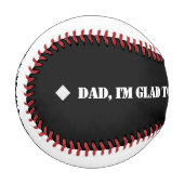 Balle De Baseball Merci Papa (Devant Gauche)