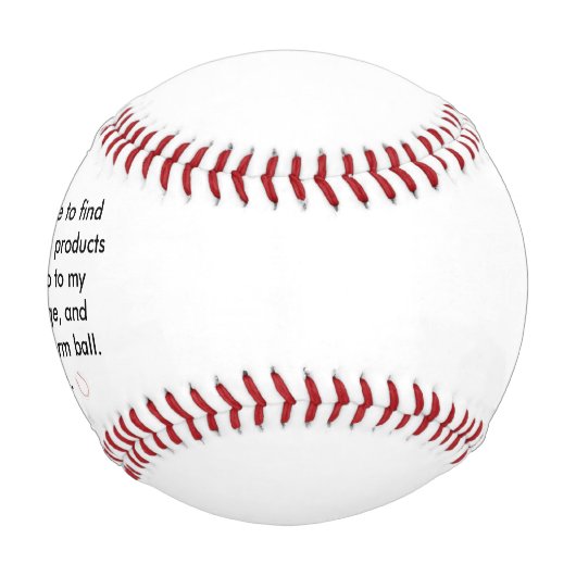 Balle De Baseball Message important Baseballs (Devant)