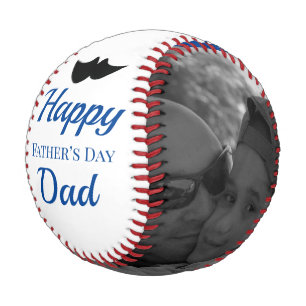 Balle De Baseball Message photo pour la fête des pères moderne Papa