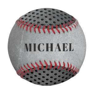 Balle De Baseball Metal Look personnalisé monogramme baseball
