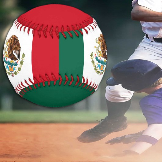 Balle De Baseball Mexique & Mexicain Drapeau / Bals de baseball