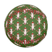 Balle De Baseball Mignons Axolotl de Noël (Devant Gauche)