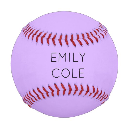 Balle De Baseball Minimaliste simple violet (Devant)