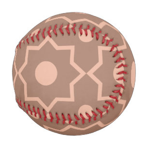 Balle De Baseball Mocha Mousse Mocha moderne Dusty rose forme géomét
